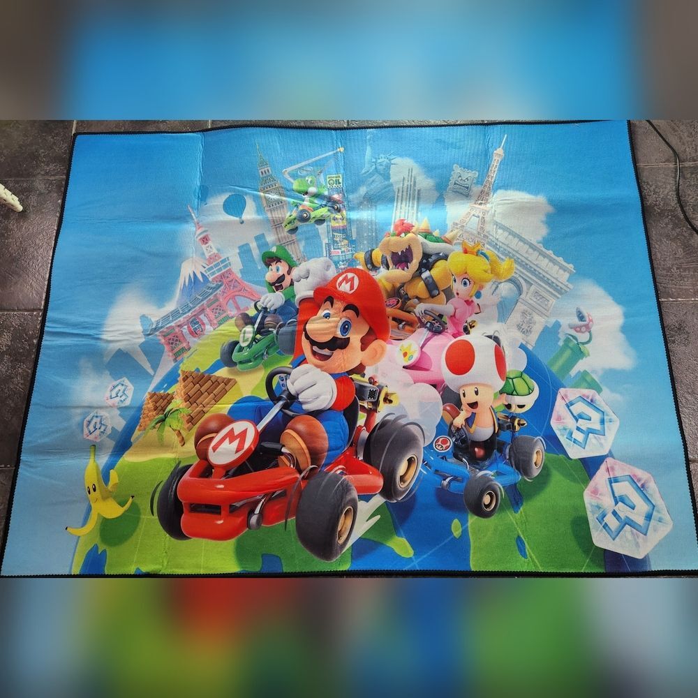 Mario Cart Rug Slip Resistant NWOT
